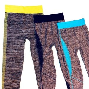 ‼️CLEARANCE Item‼️| Neon/Blue/Black Yoga Pants - OSFM